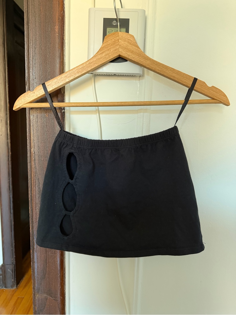 Black Cutout Mini Skirt Motel Rocks
